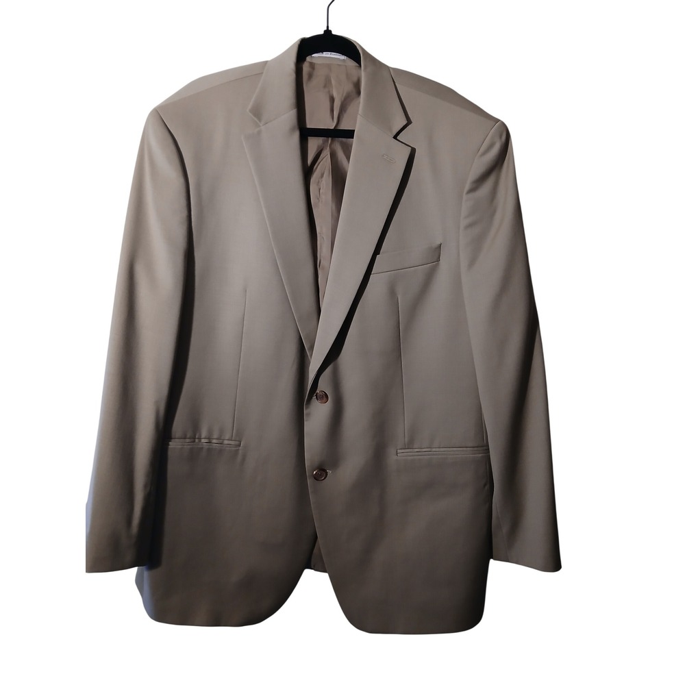 Lauren Ralph Lauren Mens 44R Tan‎ Wool Blazer Sport Coat Jacket
